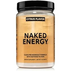 NAKED Citrus Energy - Citrus Flavored Clean Pre Workout Supplement for Men and Women, NSF Certified, Vegan Friendly, No Added Sweeteners, Colors Or Flavors - 30 Servings