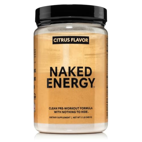 NAKED Citrus Energy - Citrus Flavored Clean Pre Workout Supplement for Men and Women, Vegan Friendly, No Added Sweeteners, Colors Or Flavors - 30 Servings