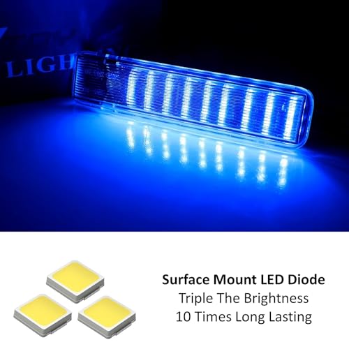 Lámpara LED Azul para Puerta iJDMTOY para Camionetas SUV miniatura 2