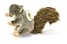 Sancho & Lola's Squirrel Dog Toy with Squeaker, Grey Plush Medium (9-inch), Supporting Rescue Dogs Since 2015