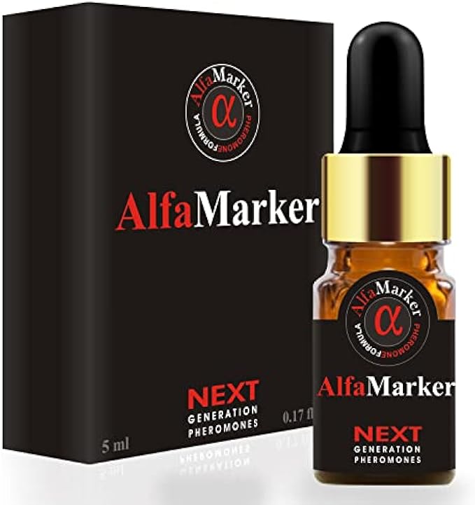 ALFAMARKER Pheromone Cologne for Men - Pheromone Oil Perfume Formula - Feromonas para Hombres Concentradas - Premium Scent 5ml - Great Holiday Gift