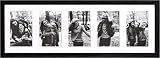 eletecpro 8x24 Collage Picture Frame with 5 Openings Picture Frames Collage Wall Decor Display 5Pcs