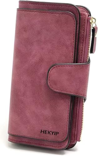 Listado de Carteras para Mujer , tabla con los diez mejores. 44 Carteras para Mujer, Cartera Dama, Cartera para Mujer, Cartera de Mano para Mujer con Bloqueo RFID, Tarjetero de Gran Capacidad Bolsillo con Cremallera Ladies Clutch con Ventana de...