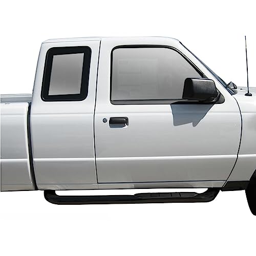 2pcs barras de estribo 3" acero negro para Ford Ranger 98-11 miniatura 2