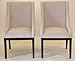 Home Life Contemporary Microfiber Modern Sofa Arm Chairs (Set of 2), Beige
