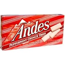 Peppermint Crunch Chocolate Thin Candies, Mint Flavored Creamy Chocolate Squares, Refreshing Sweet Snack Treat, Individually Wrapped Dessert Bites for Sharing, Gifting and Holiday Enjoyment