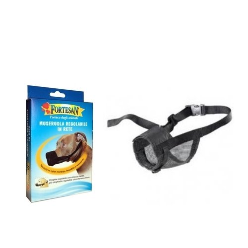 Museruola regolabile in rete Fortesan