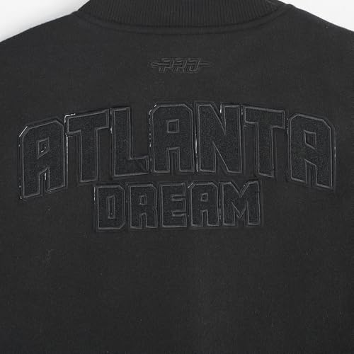Image of Pro Standard Womens WNBA Classic Triple Black Varsity Jacket