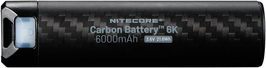 Miniatura 3 de Nitecore Batería de carbono 6K USB-C recargable ligera 6000mAh impermeable banco de energía etiqueta engomada