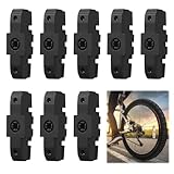 Bremsbeläge, 8 Stück Bremsschuhe für Magura Hs11/ Hs22/ Hs24/ Hs33 Hohe Bremsleistung 4 Paar Bremsschuhe Fahrrad Bremsbelag Schwarz für Fydraulische Felgenbremse