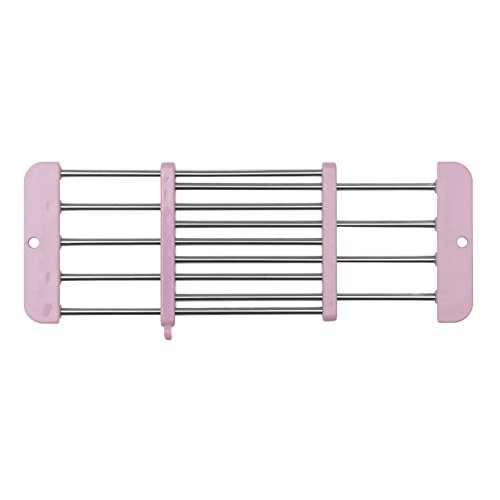 Preisvergleich Produktbild GOURMETmaxx Abtropfgitter ausziehbar in Rosa