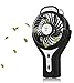 Produktbild Carryme Mini USB Ventilator Tragbarer Kühlung Handventilator Ventilatoren mit Luftbefeuchter Standventilator Tischventilatoren Akku Faltbarer Fan für Laptop Desk Haus Büro Outdoor Reisen (Schwarz)