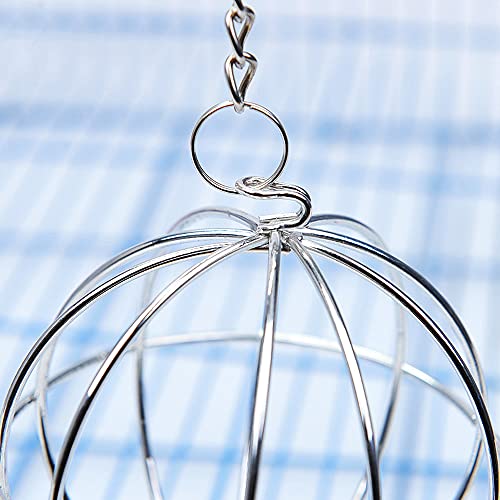 Heiqlay Hooivoederbal, hooirek bal konijn bal feeder roestvrij staal hooivoeder voedsel manger traktatie speelgoed voor… - Image 5