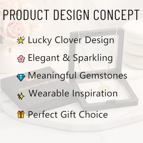 18K Gold Plated Diamond Four Leaf Clover Necklace for Women – Adjustable Chain with Sparkling CZ Pendant, Elegant and Lucky Fashion Jewelry Gift3