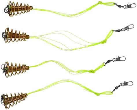 4pcs Spring Exlosive Hook Lure Fishing Spring Hook Lure Trap Hooks Fishing Bait Hooks Trap Fishing Spring Hook Carp Trap Fishing Hook Lure Trap Fishing Hooks Trap Bait Spring Hooks