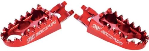 Scar Racing Standard Footpegs - Red S3215R