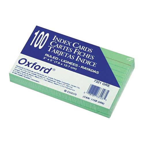 Oxford Ruled Color Index Cards, 3