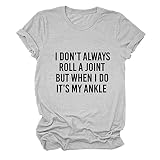 Chemisiers Tropicaux T-Shirts Blancs pour Enfants Fun T T-Shirts Femmes Coton Court Athlétique Haut De La Culture De La Teinture De Cravate Chemise À Manches Longues Femmes Nylon (Gray, M)