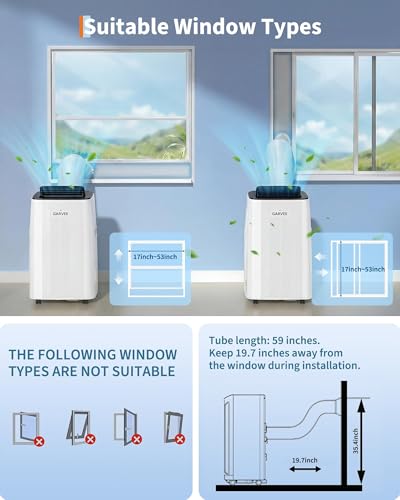 Image of Garvee Portable Air Conditioner, Powerful 14000 BTU AC unit for Large Rooms