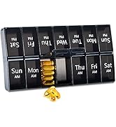 Zoksi XL Weekly Pill Organizer 2 Times A Day, Extra Large Pill Box Organizer 7 Day, Daily Big Pil...