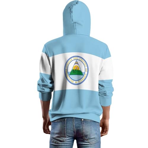 Zakqeik Men's Athletic Pullover Hoodies American-flag Hooded Sweatshirt with Pockets2