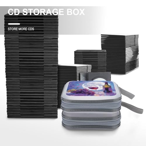Protégez vos disques des rayures avec cet étui CD 40 compartiments violet - 6