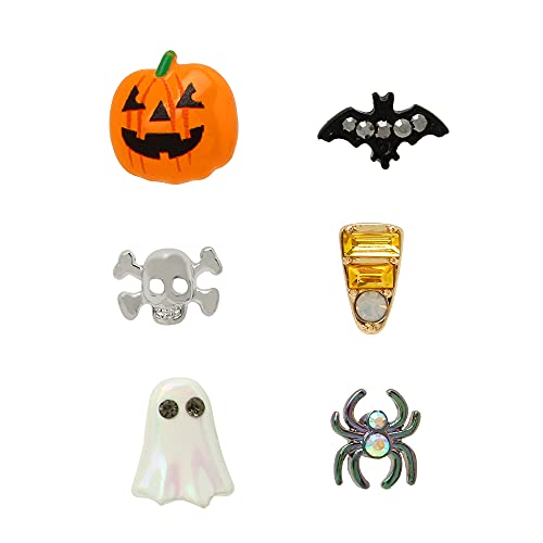 Pumpkin single stud earrings set