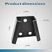 Muyesm Control Bracket Kit for Handheld Controller Compatible with Western Fisher and SnowEx Snowplows Parts with 3 Pairs of Screws and Washers Plow Controller Dash Mount Bracket (1pcs Black)