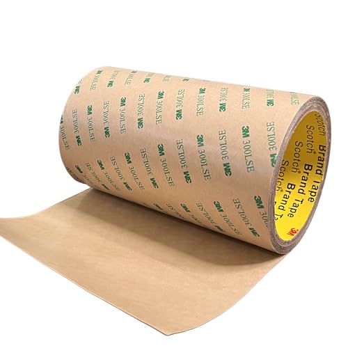 DBSTAR 3M Double Sided Tape 300LSE, 9495LE, 6 in x 5 yds,1 Pack, Strong Industrial Bonding Tape for Metal, Glass, Plastic, and Electronics – High Strength, Heat Resistant