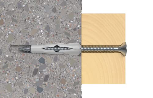 Fischer 25 Tasselli a Farfalla FU con Vite, 6 x 35...