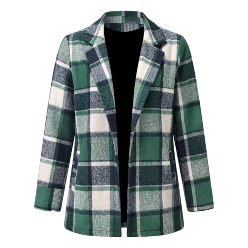 Flannel Jacket Women Shacket Plaid Long Sleeve Casual Fall Outfits 2026 — view 5