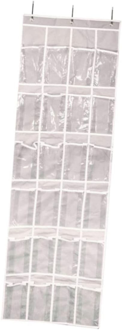Outanaya 24 Grid Door Hanging Shoe Storage Bag Organizer PVC Waterproof