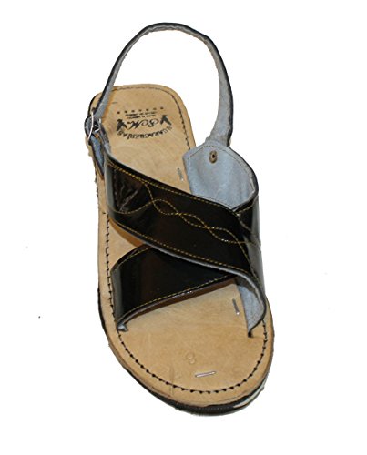 Dona Michi MEXICAN SANDALS Men's Genuine Leather Quality Handmade Sandals_Black_8