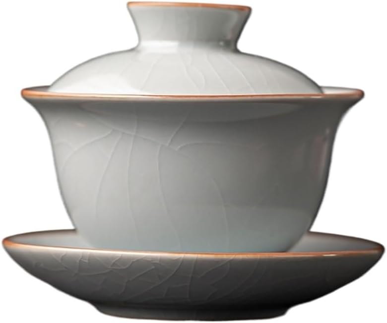 Ceramic Gaiwan Teaware Kung Fu Tea Set Cup Kiln Changed Portelain Tureen Bowl Sancai