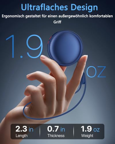 COZOME Handwärmer Elektrisch 2er Set, USB-C 55°C Skiing Camping Geschenk – Ansicht 4