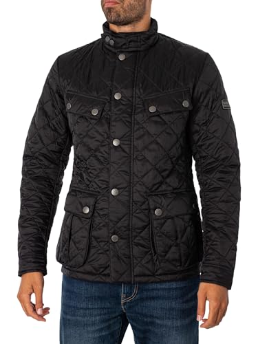 Barbour International de los hombres Chaqueta acolchada Tourer Ariel, Negro, L