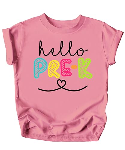 Hello Pre-K First Day of School Gift Back to School T-Shirt Back to School Shirts and Raglans4