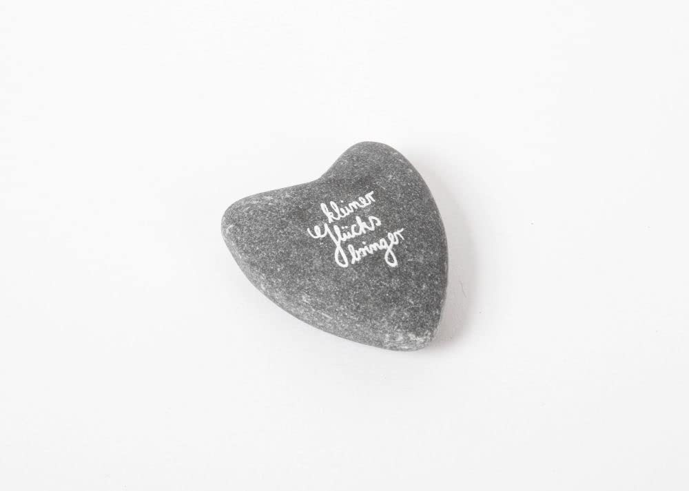 Petit coeur en marbre gris pour décoration de table