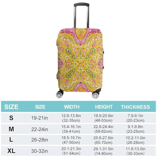 Luggage Cover Dustproof Anti-scratch Suitcase Cover Elastic Travel Suitcase Protector Peach As Main Color Washable Baggage Case Luggage Sleeves Fits 18-32 Inch Luggage2