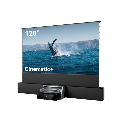 AWOL Aetherion Max 4K 3D ultra short throw projector & 120" Motorized ALR Floor Rising Projector Screen & 120" Universal UST Projector Stand Bundle(Aetherion Max&ALR-F220&AS-120)