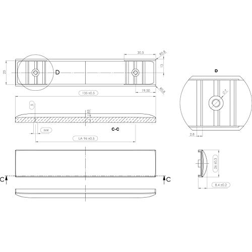 Furnipart Roller Blind 544160096-102/66 Furniture Handle Black - Image 4