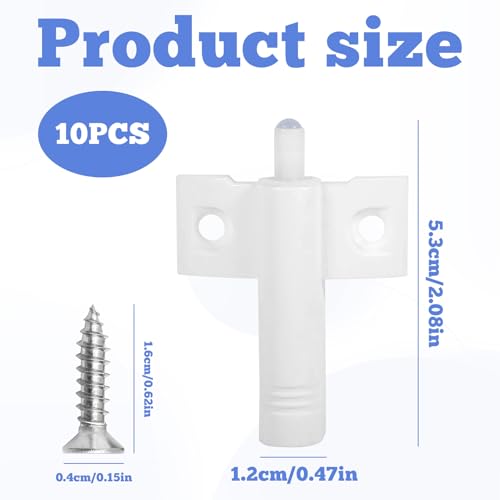 Soft Close Dampers,10 PCS Soft Close Hinges for Kitchen Cupboards,Damper Buffer,Anti Slam Door Damper for Furniture,Kitchen,Cabinets,Wardrobe Doors Furniture,Premium Material for Durability