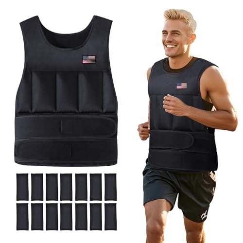 Adjustable Weighted Vest for Men Women,2-30 Lbs Adjustable Weighted Vest with Straps Womens Running Weight Vest for Walking Strength Training Fitness