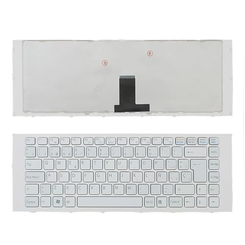 Clavier espagnol pour Sony Vaio VPC-EG avec cadre noir d'origine