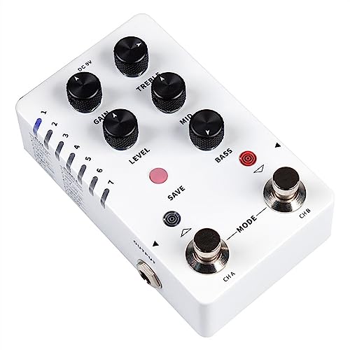 OUSIKA Pédale de préampli Pédale d’effets de Guitare numérique avec 14 emplacements de Sauvegarde prédéfinis Pédale d’effet de Guitare de Simulation d’armoire intégrée Tuner - Les Beatles, Paul McCartney, John Lennon, RIngo Starr, George Harrison OUSIKA Pédale de préampli Pédale d'effets de Guitare numérique avec 14 emplacements de Sauvegarde prédéfinis Pédale d'effet de Guitare de Simulation d'armoire intégrée Tuner – Image 5