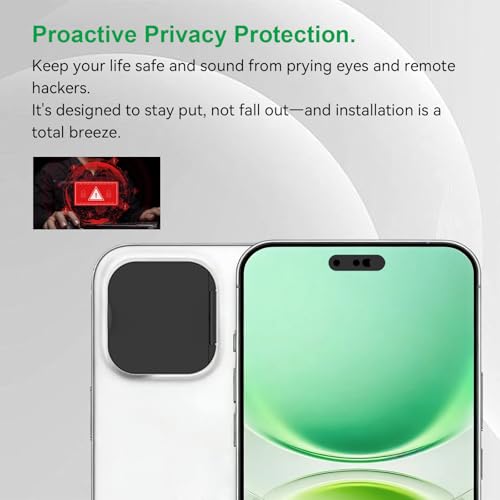 Coque de confidentialité iPhone 16 Pro protégeant l'objectif et la vie privée
