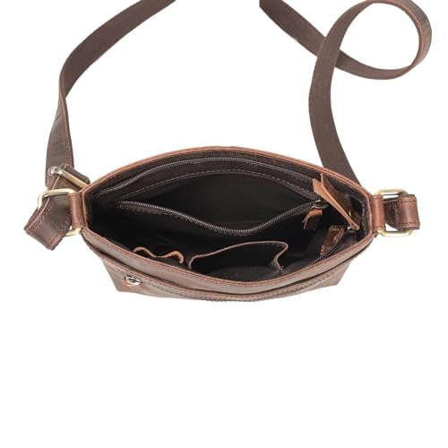 Image of Genuine Leather Sling Bag for Men, Stylish and Spacious Side Bag for Men, Crossbody Bag for Men Daily Use