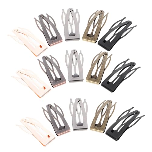 Pinces à cheveux métal durables lot de barrettes solides contre les mèches rebelles