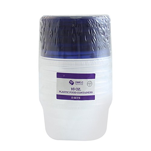 Ph 2175 Food Container, 16 Oz, Clear Plastic #TOP1