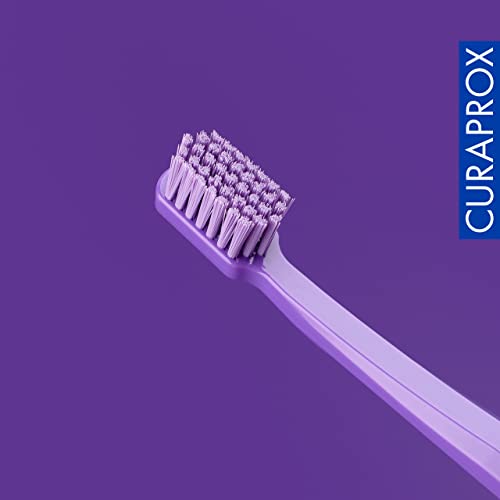 Curaprox 3 x Zahnbürste CS 1560 Soft - Handzahnbürste für Erwachsene mit 1560 Soft CUREN Borsten - 3 Stück, zufällige Farbe – Bild 7